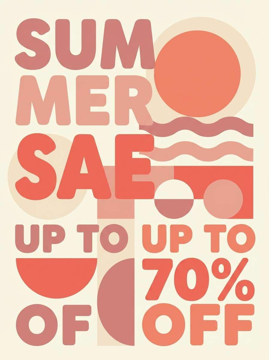warm blush sale poster