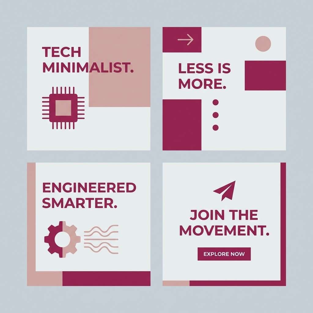 cool blush social template