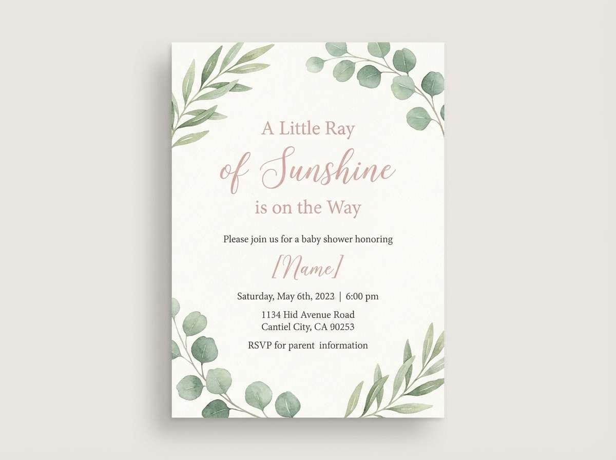 baby shower invitation