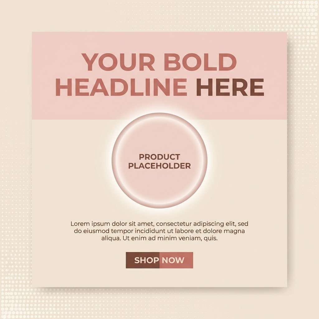 blush social ad template