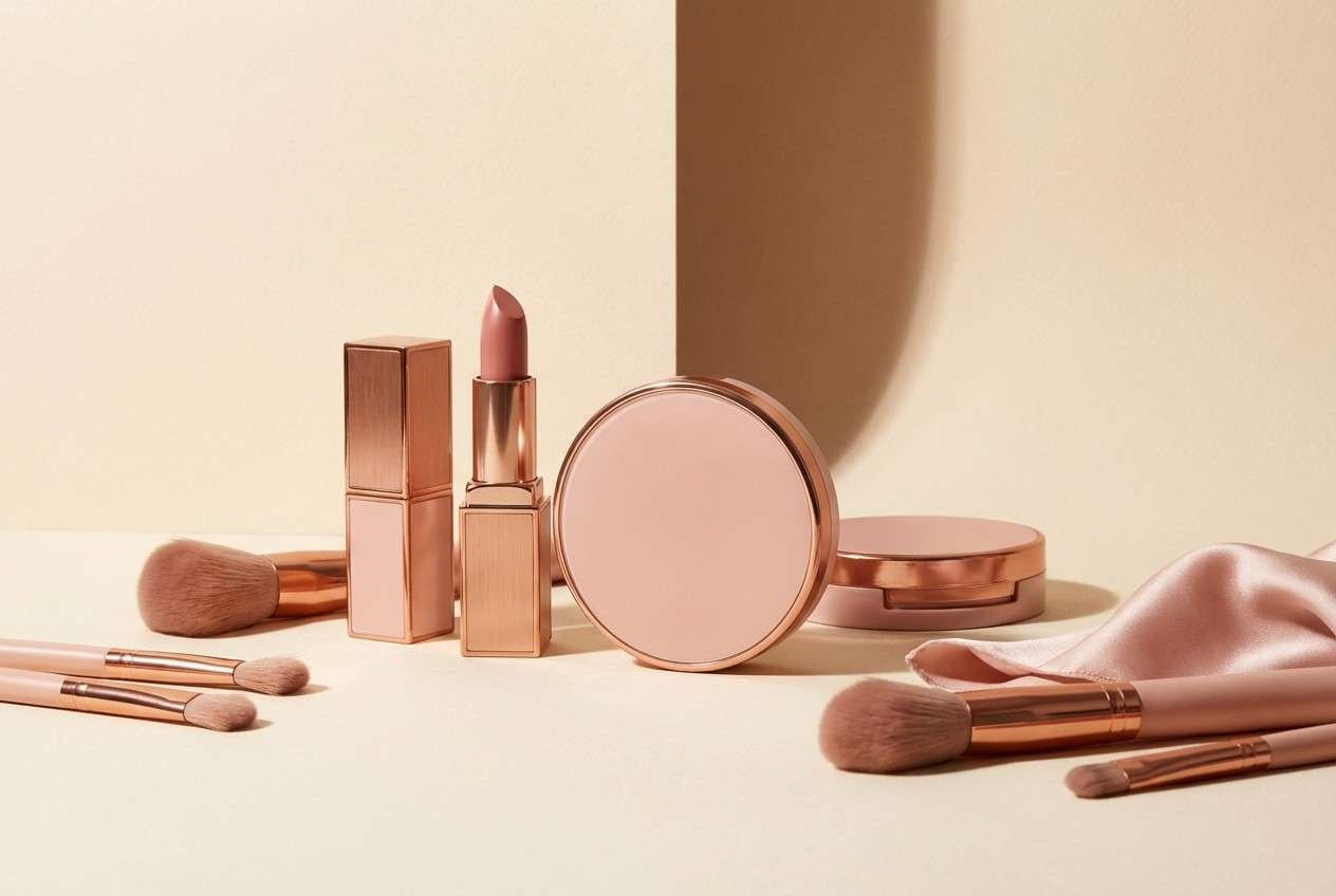 warm cosmetics studio shot