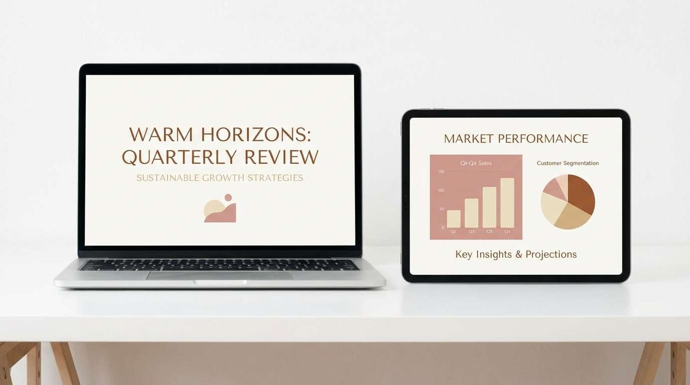 blush presentation slide theme