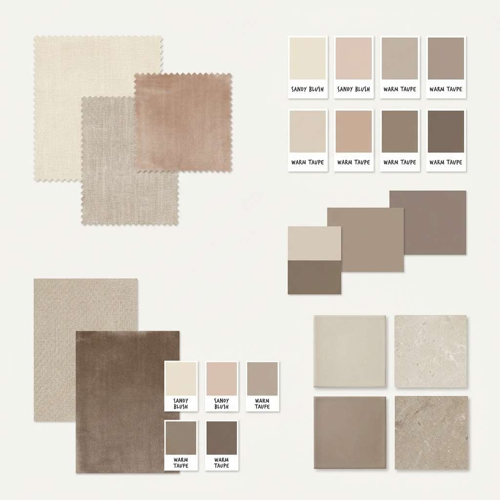 neutral interior moodboard
