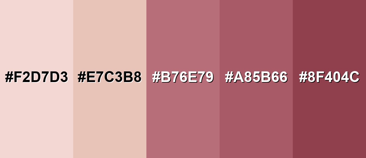 shades and variations of rose-gold-color