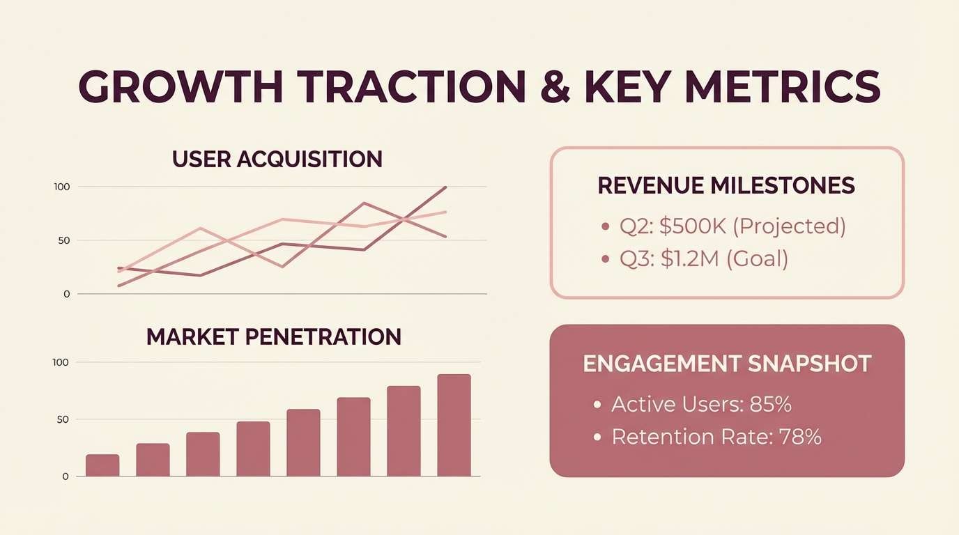 minimal rosé pitch deck