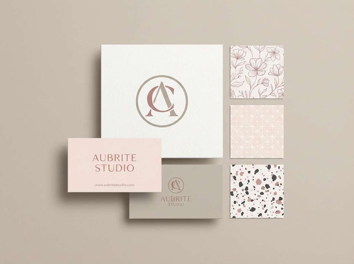 dusty rose wellness branding