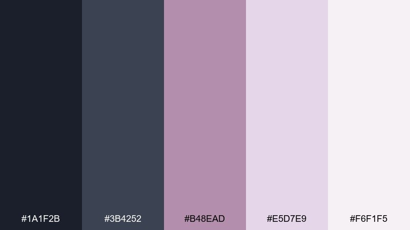 rose quartz code portfolio color palette with hex codes