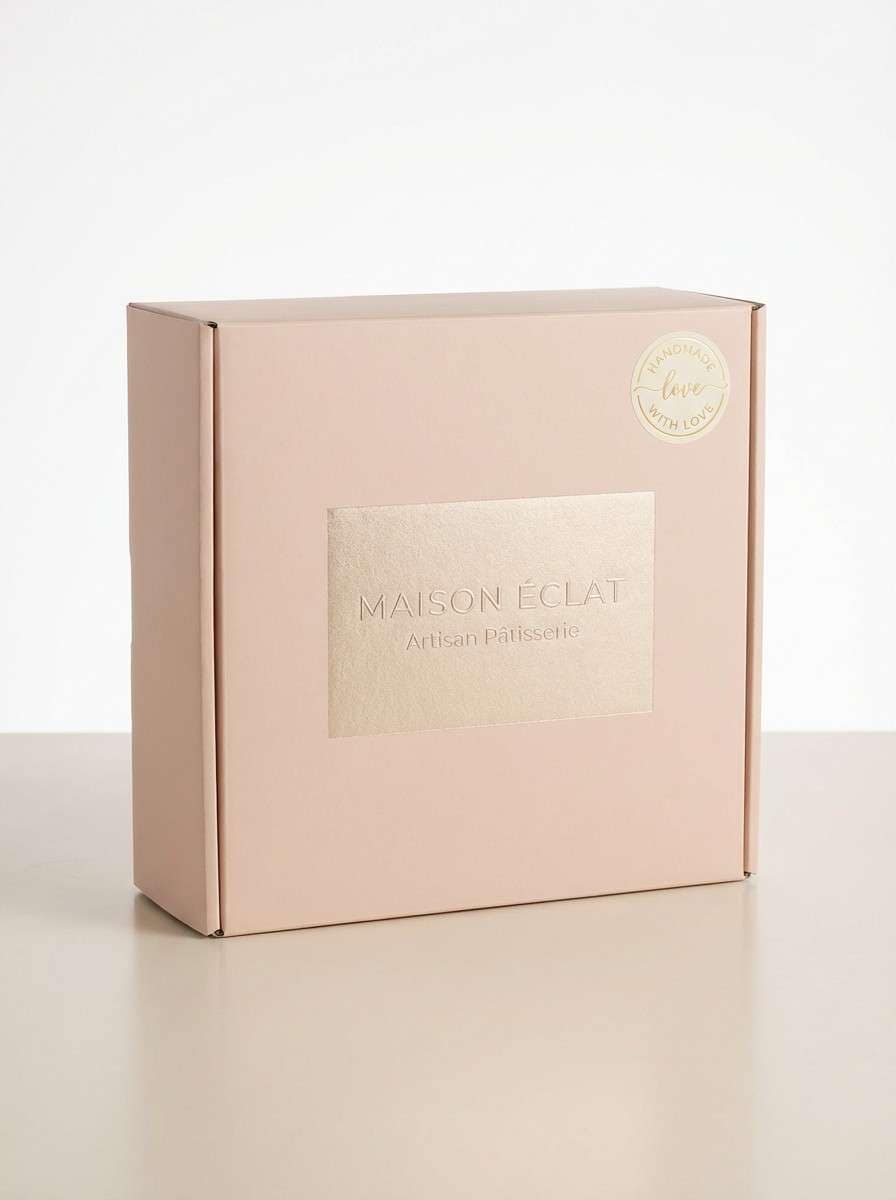 champagne blush bakery box