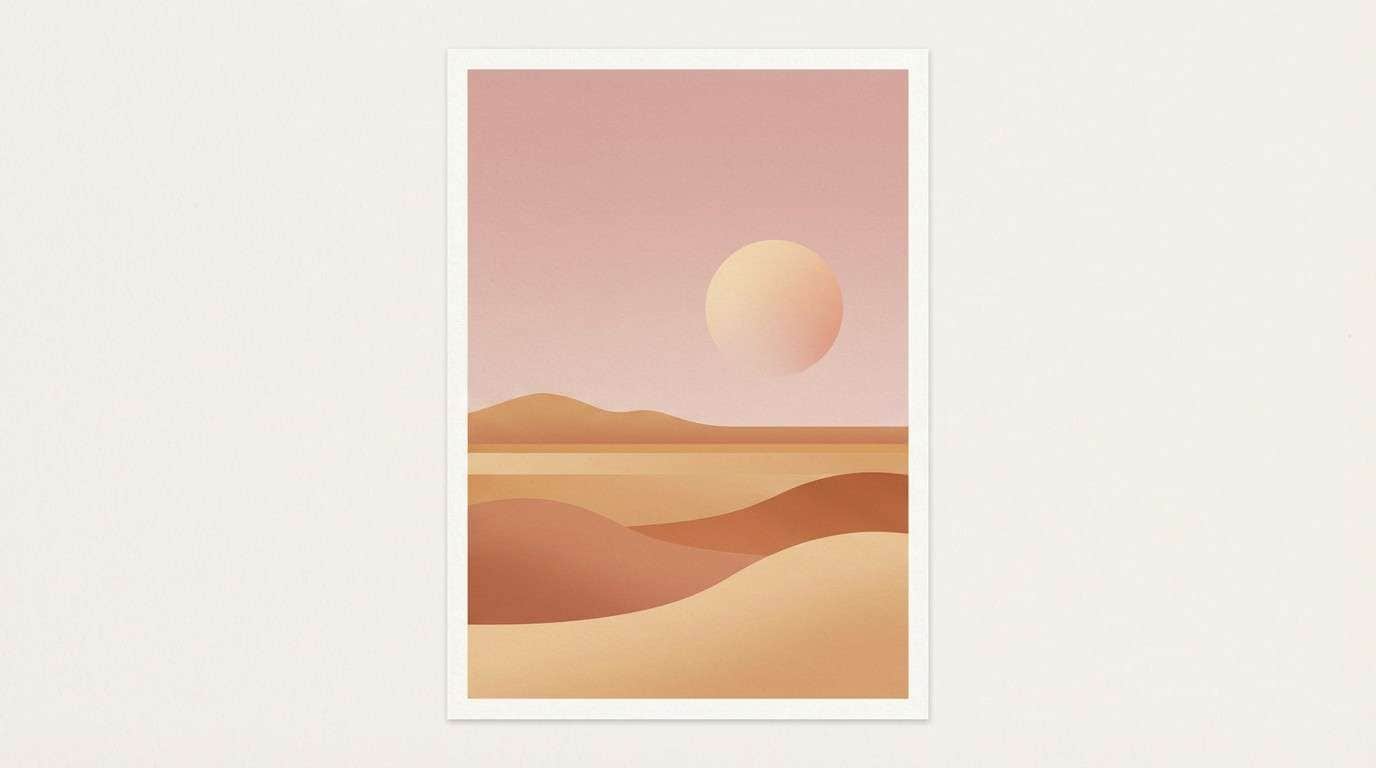 desert pink poster