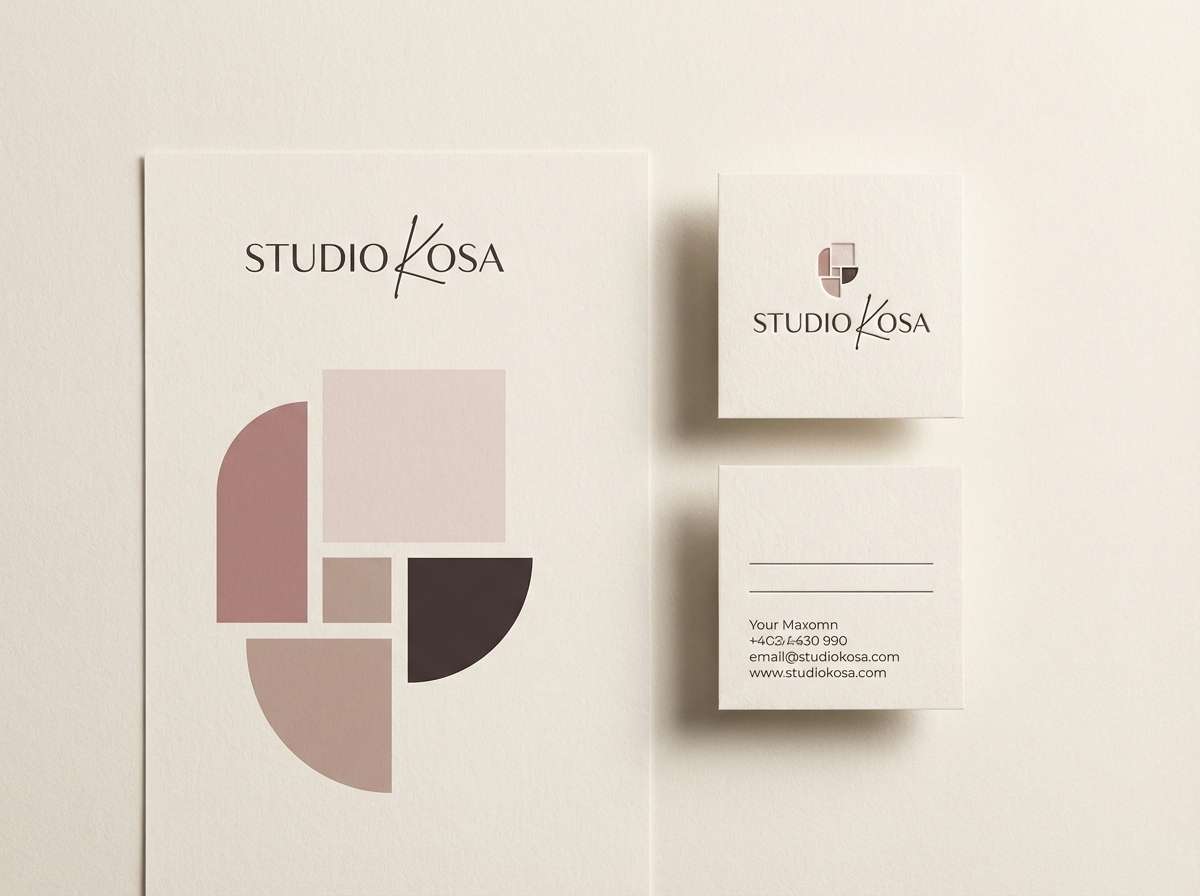 minimal stationery mockup