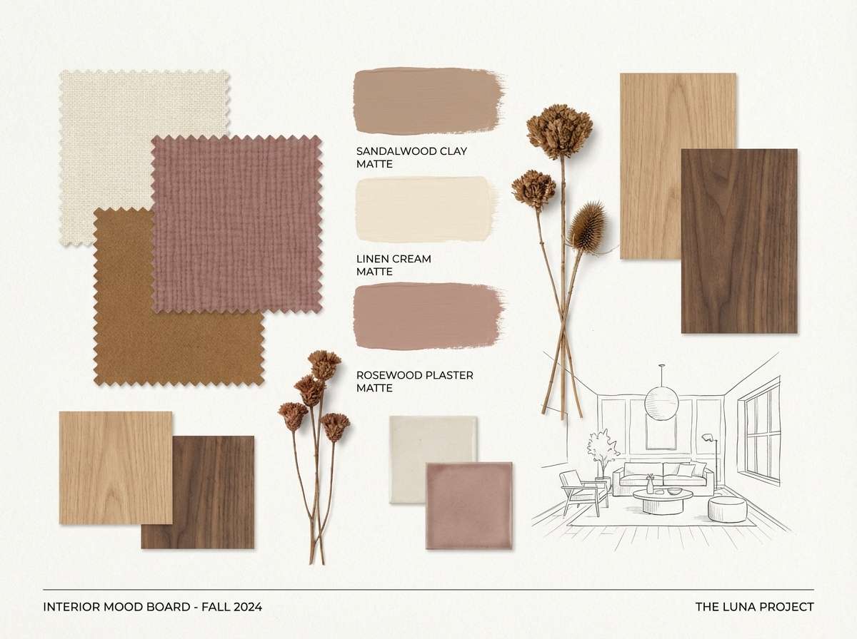 interior mood board neutrals
