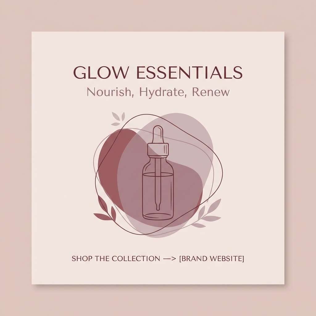 skincare social post design