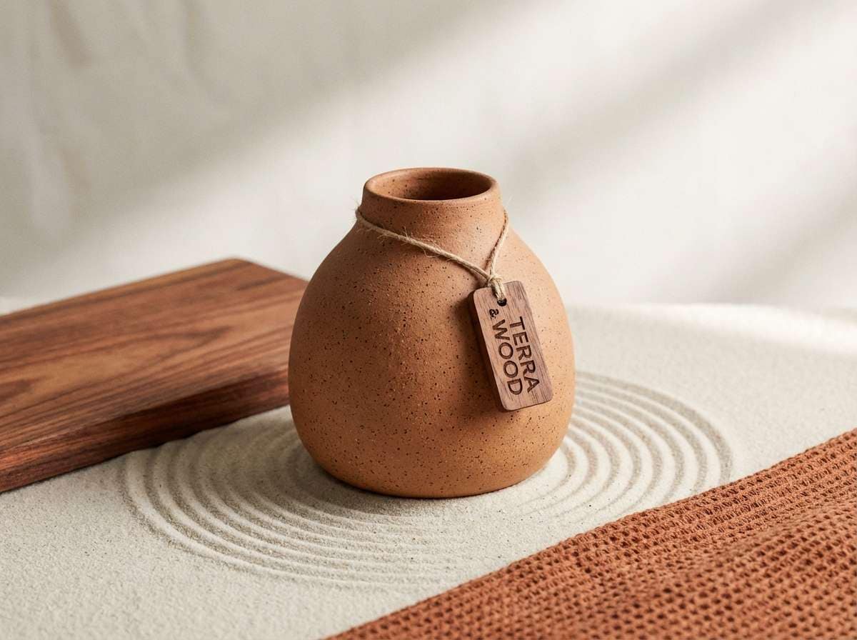 ceramic vase product ad