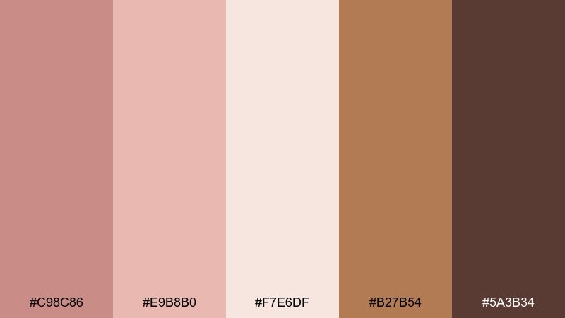 rosy aurelia roman empire color palette with hex codes