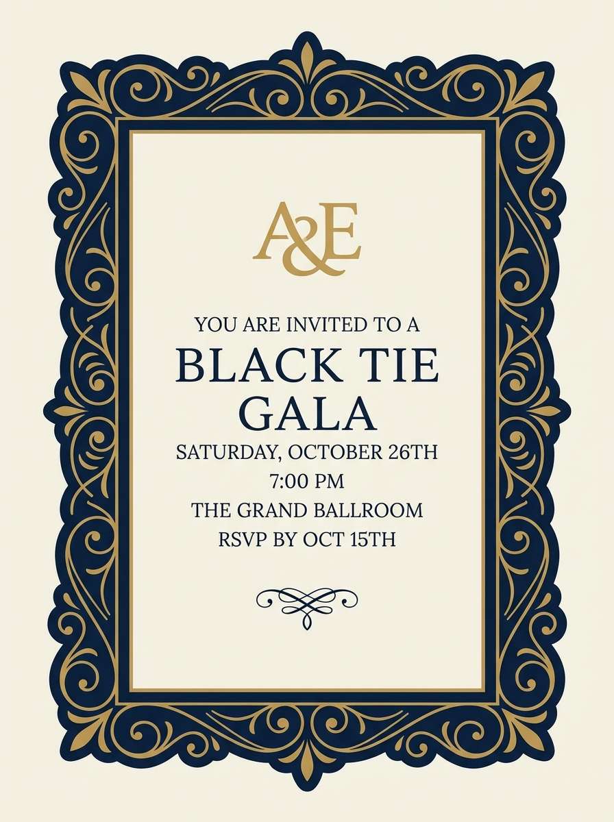 luxury invitation design