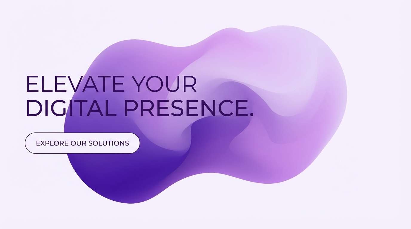 purple gradient website hero