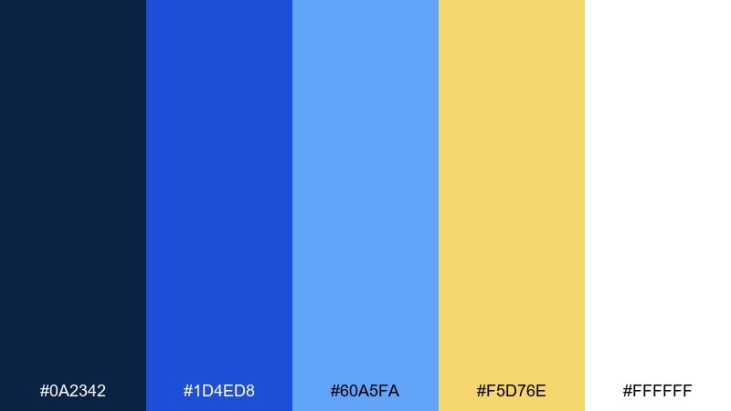 royal regatta color palette with hex codes