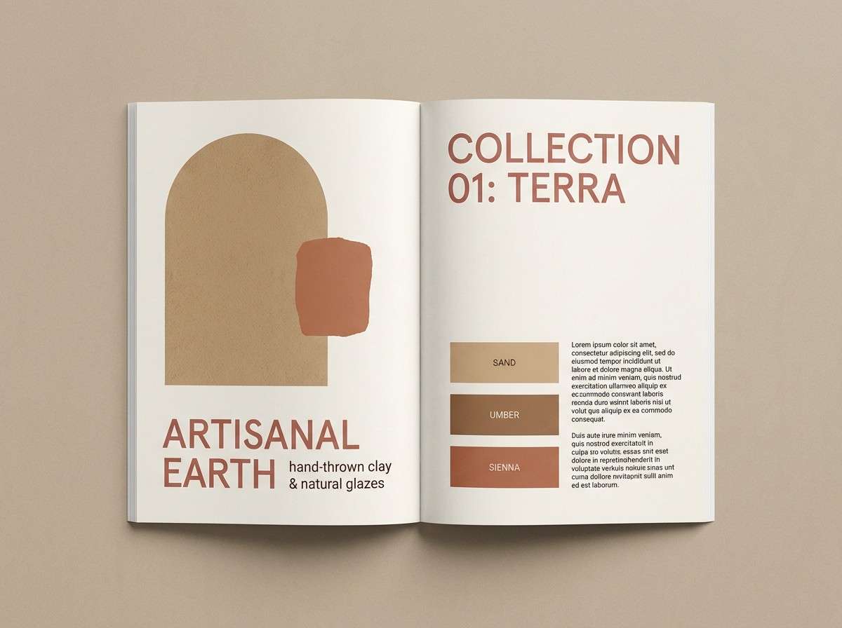 ceramics lookbook layout