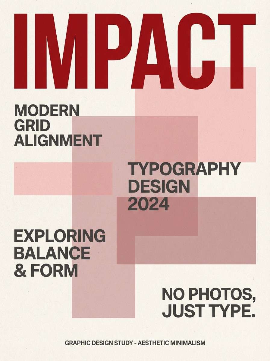 minimal type poster