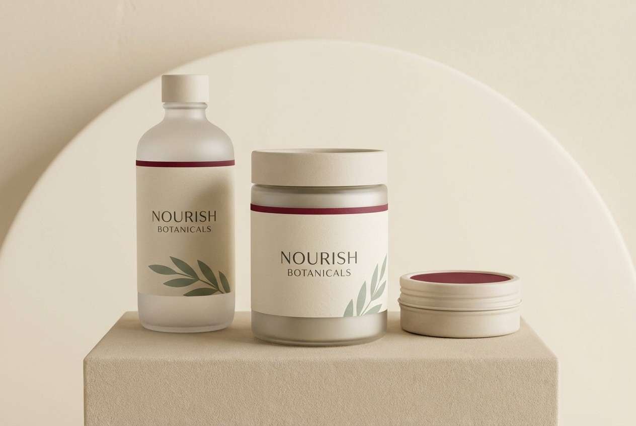 wellness packaging studio shot