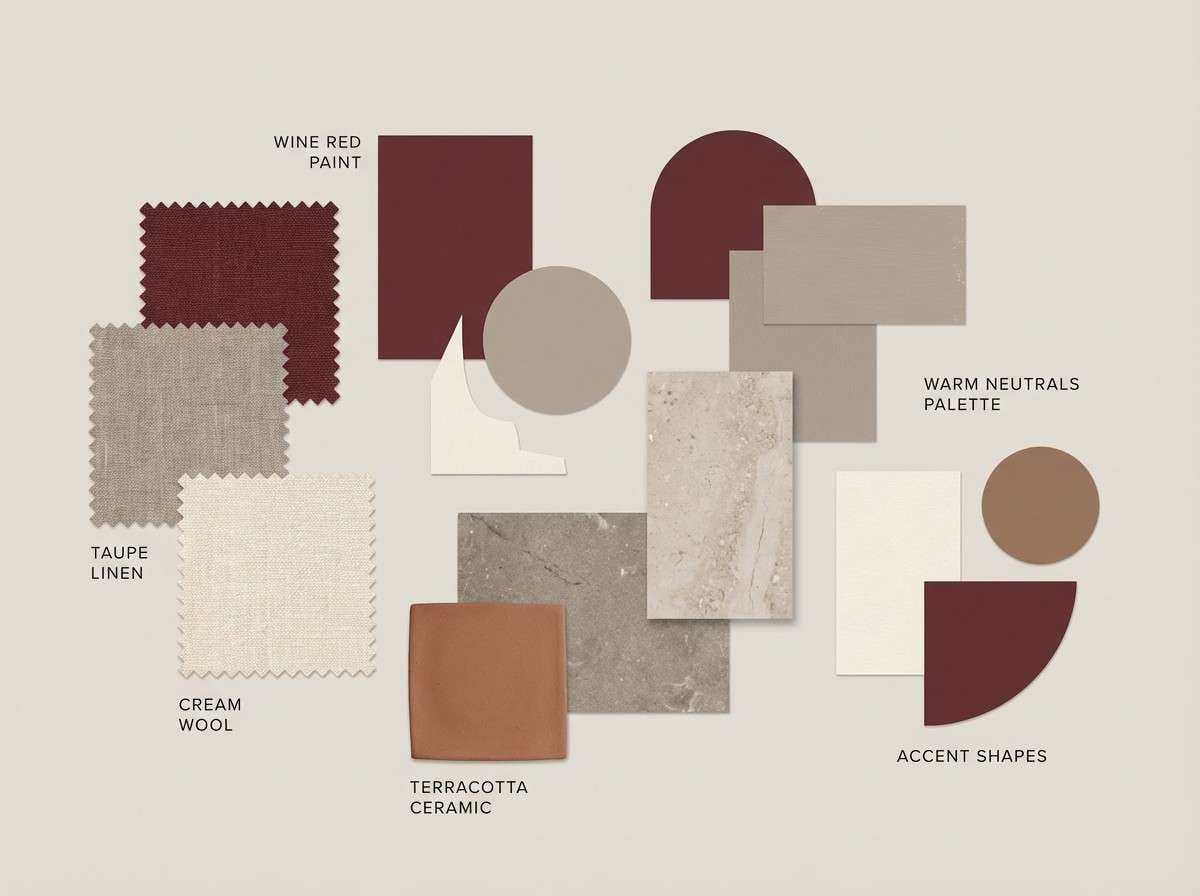 interior moodboard collage