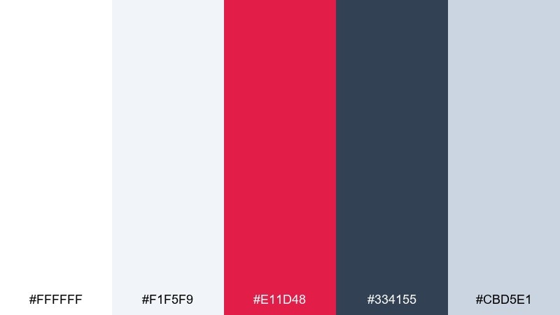 ruby concrete color palette with hex codes