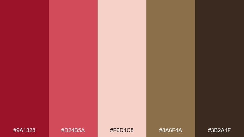 ruby orchard ruby color palette with hex codes