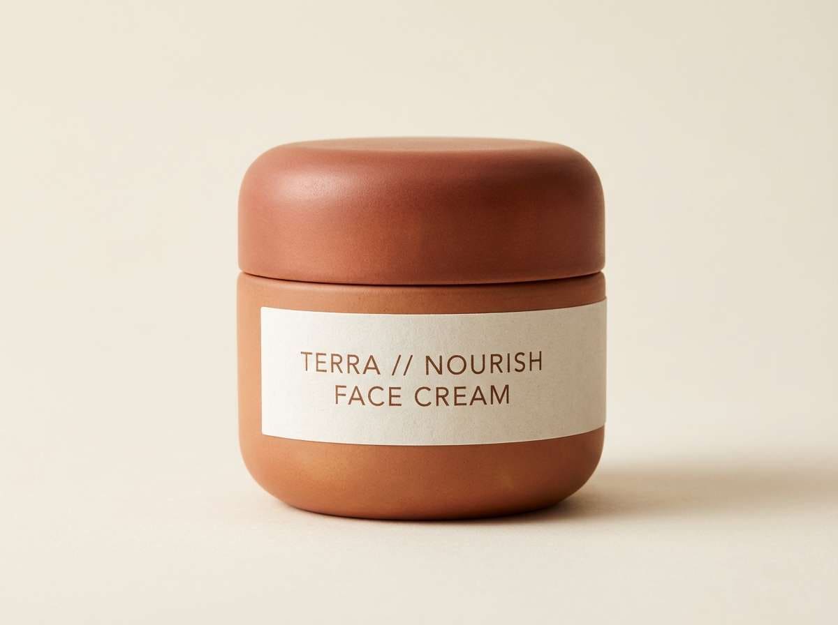 ceramic jar packaging mockup