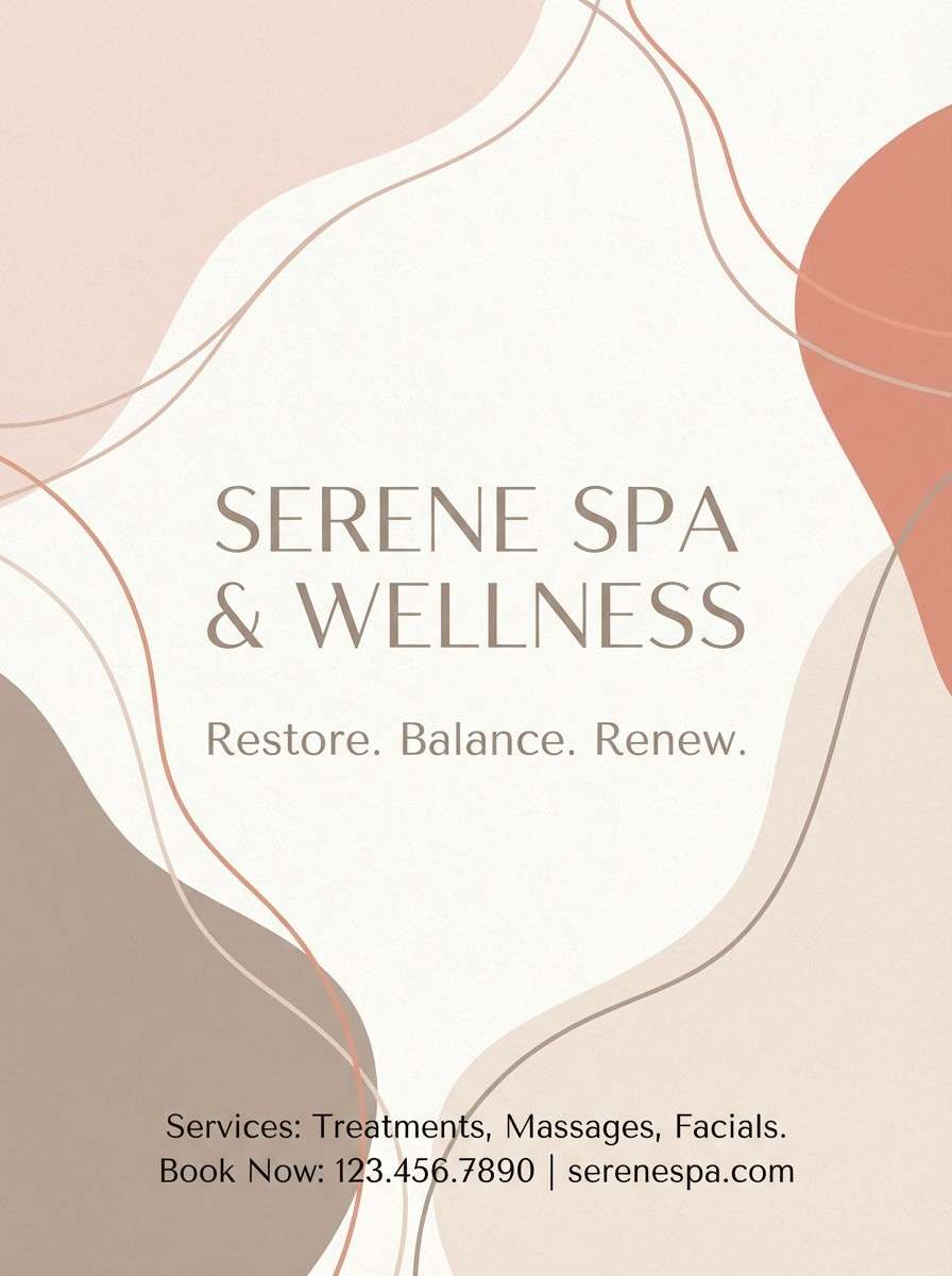 spa flyer design
