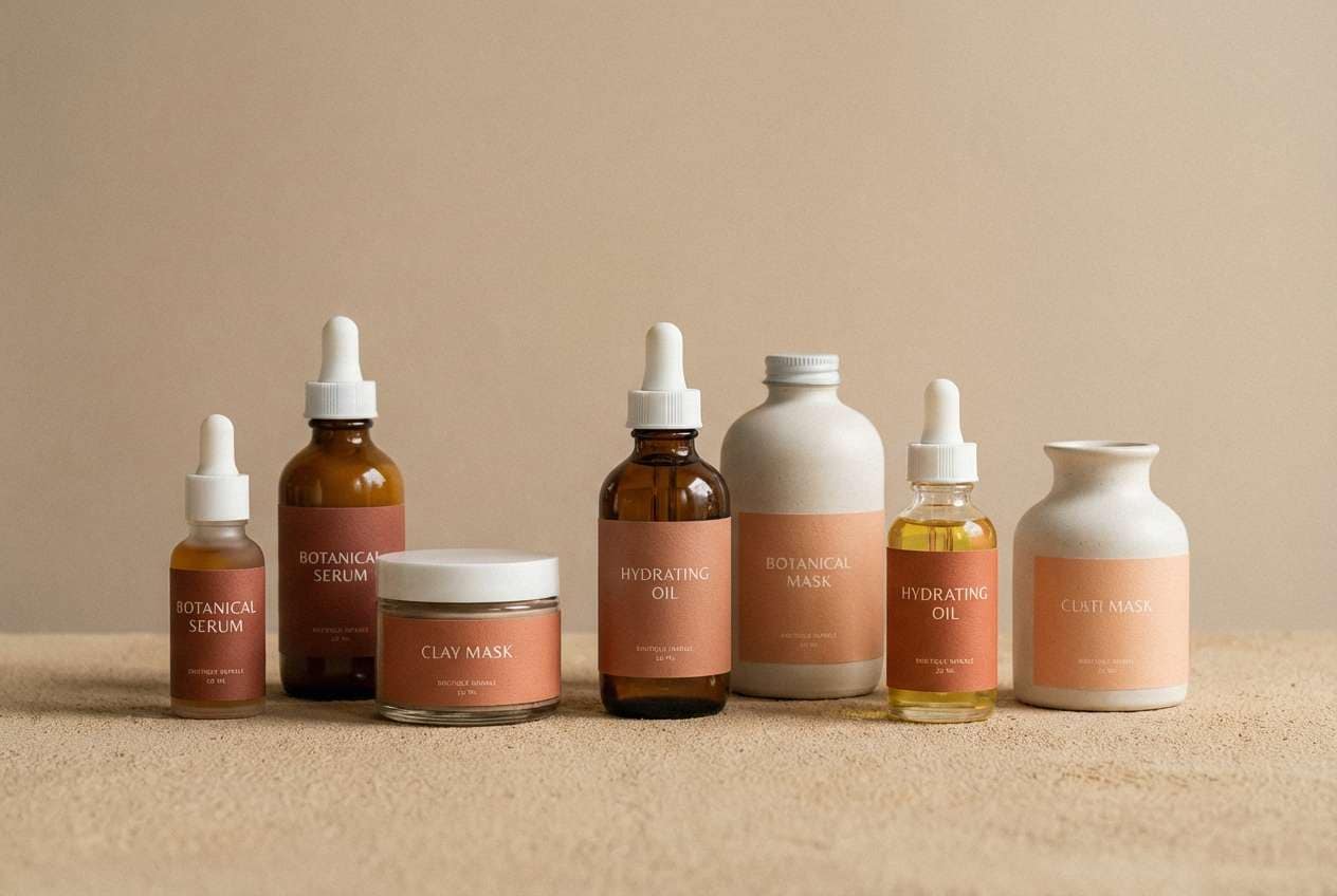 skincare label design