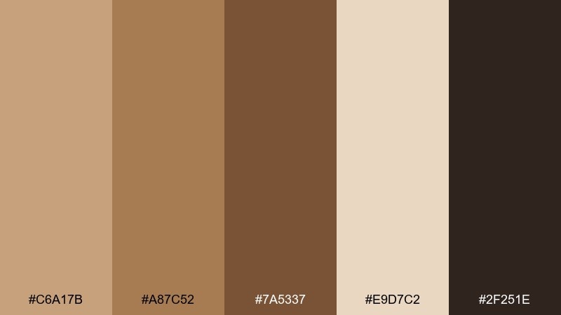 rustic cabin warmth color palette with hex codes