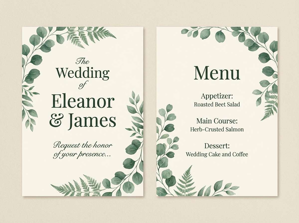 rustic invite design