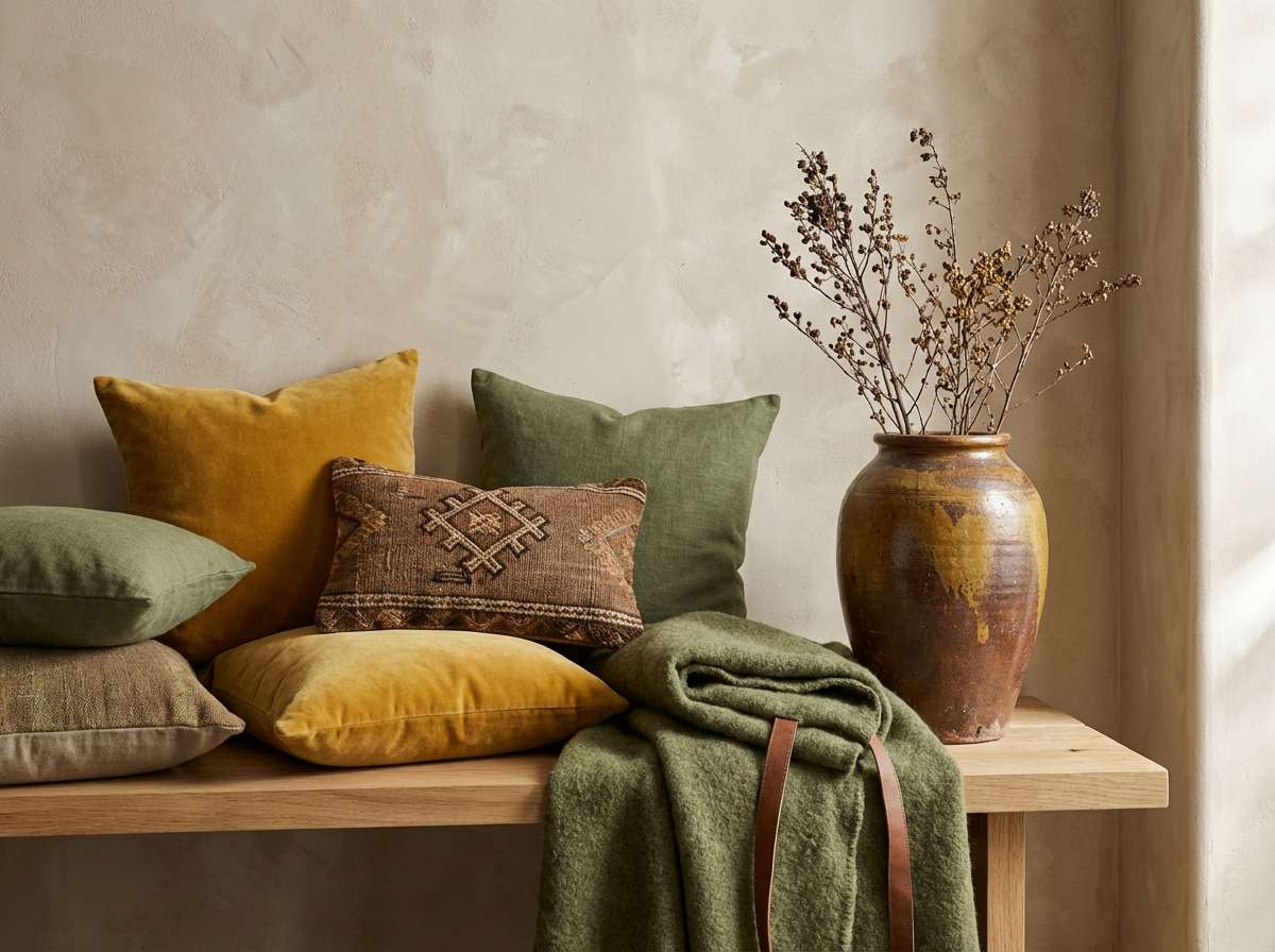 rustic textile color story