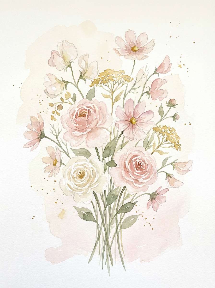 wildflower blush florals