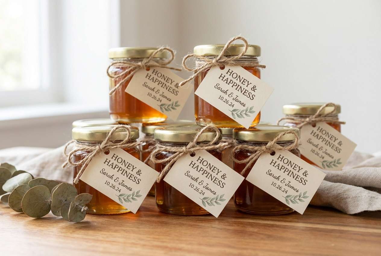 honey jar wedding favors