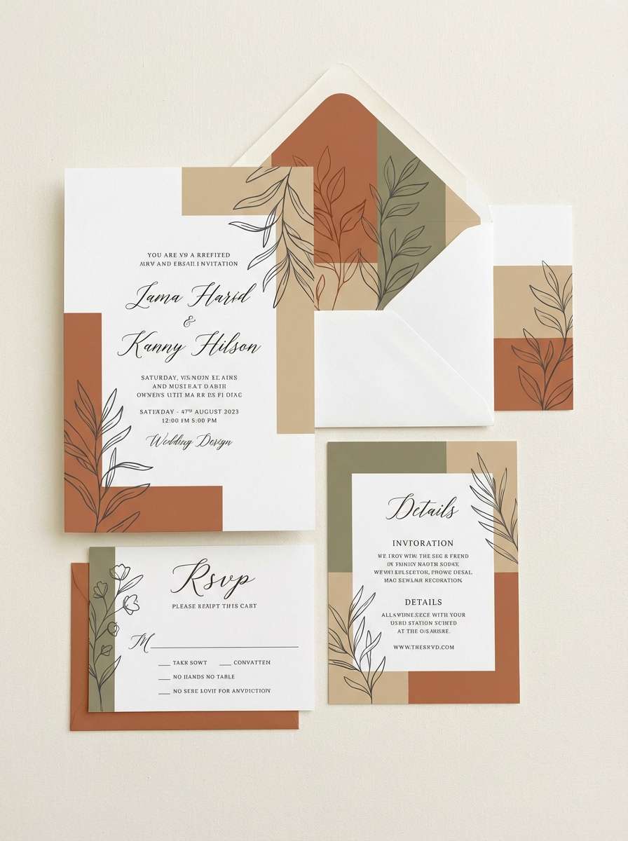 rustic wedding invitations