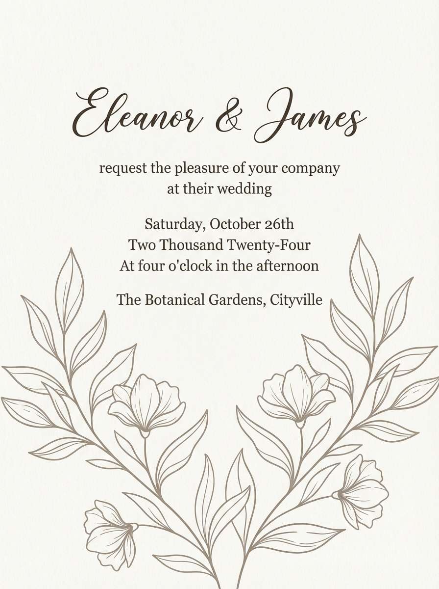 rustic wedding invite card