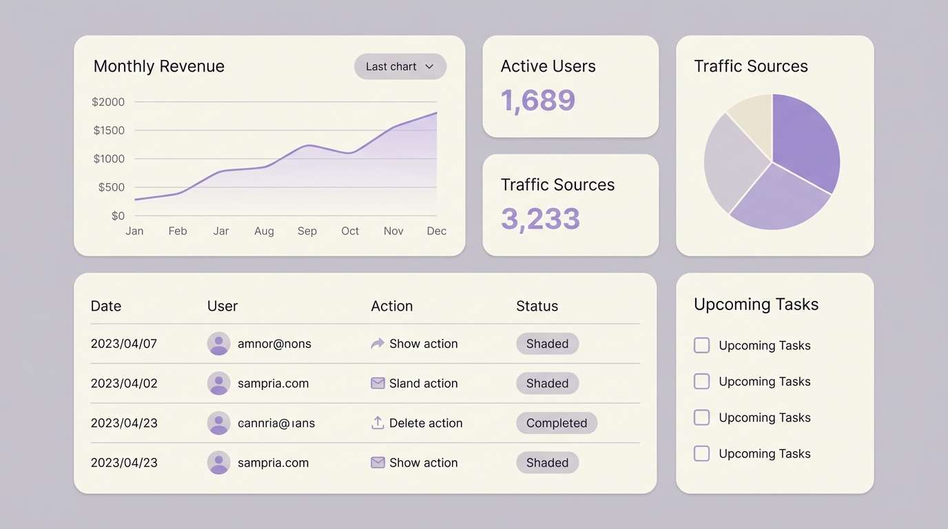 saas dashboard ui