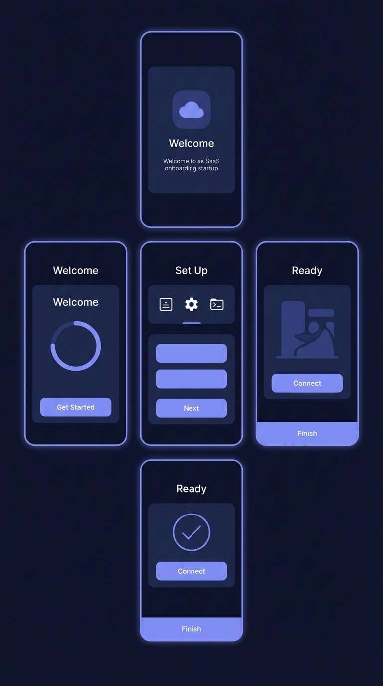 saas onboarding screens