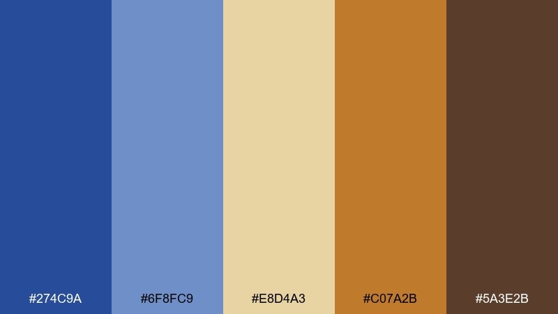 sacred azure and ocher renaissance art color palette with hex codes