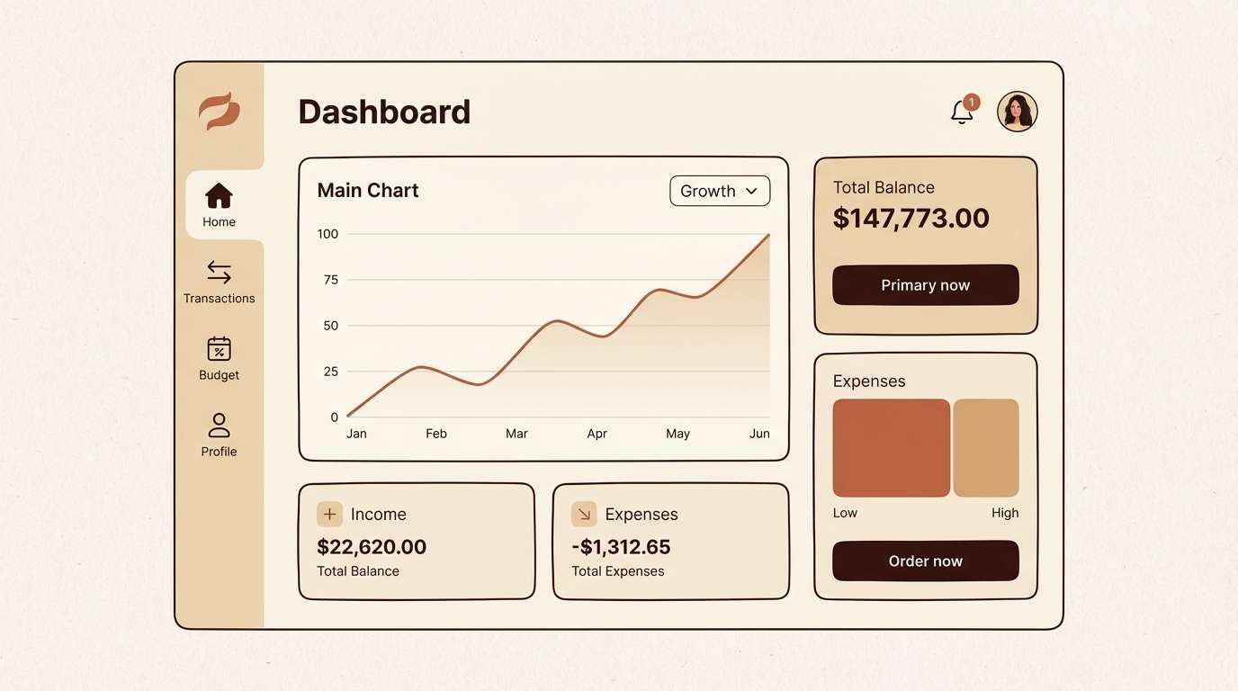 finance dashboard ui