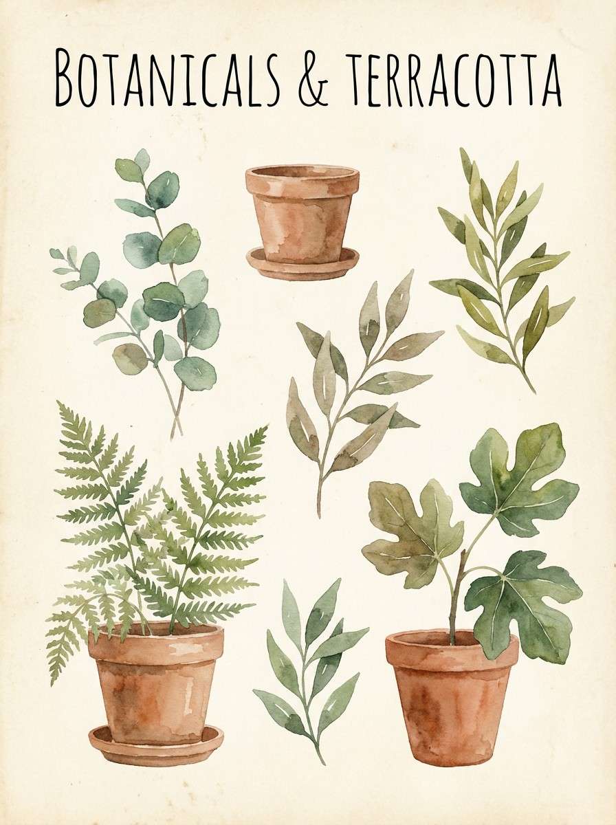 watercolor botanical print