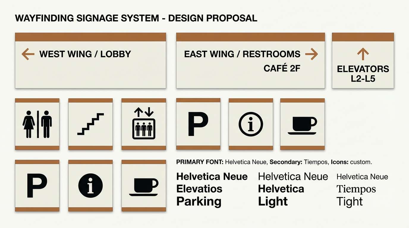 museum wayfinding signage