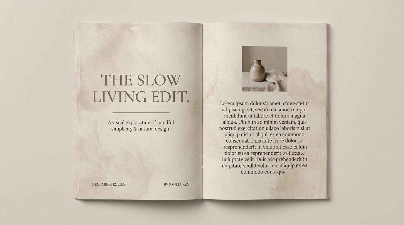 editorial blog layout