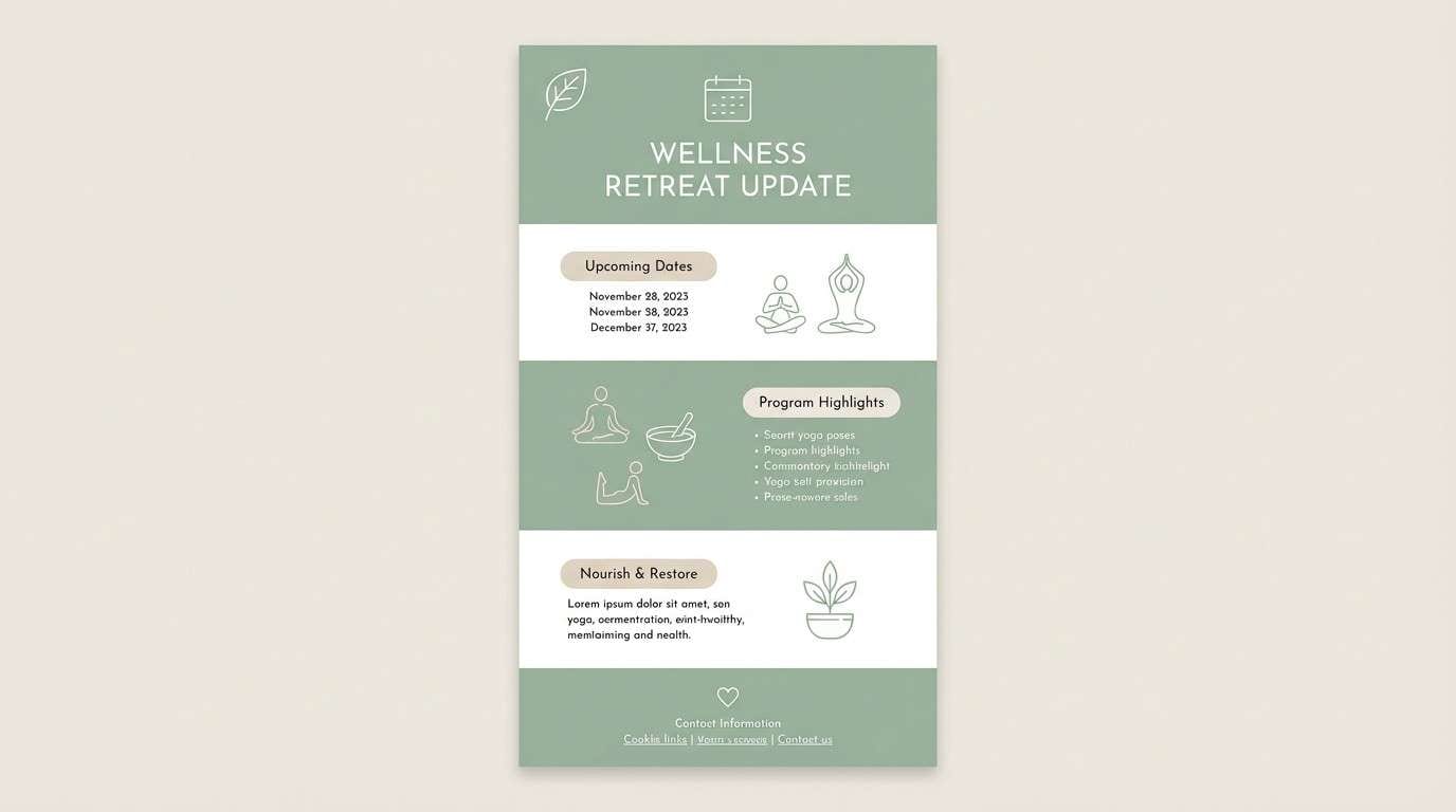 wellness newsletter layout