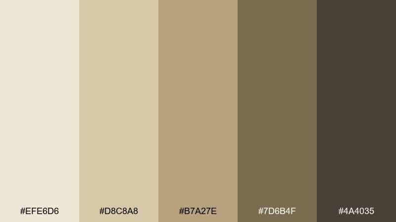 safari khaki savannah color palette with hex codes