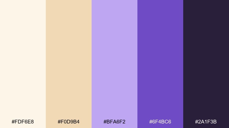 saffron accent iris color palette with hex codes