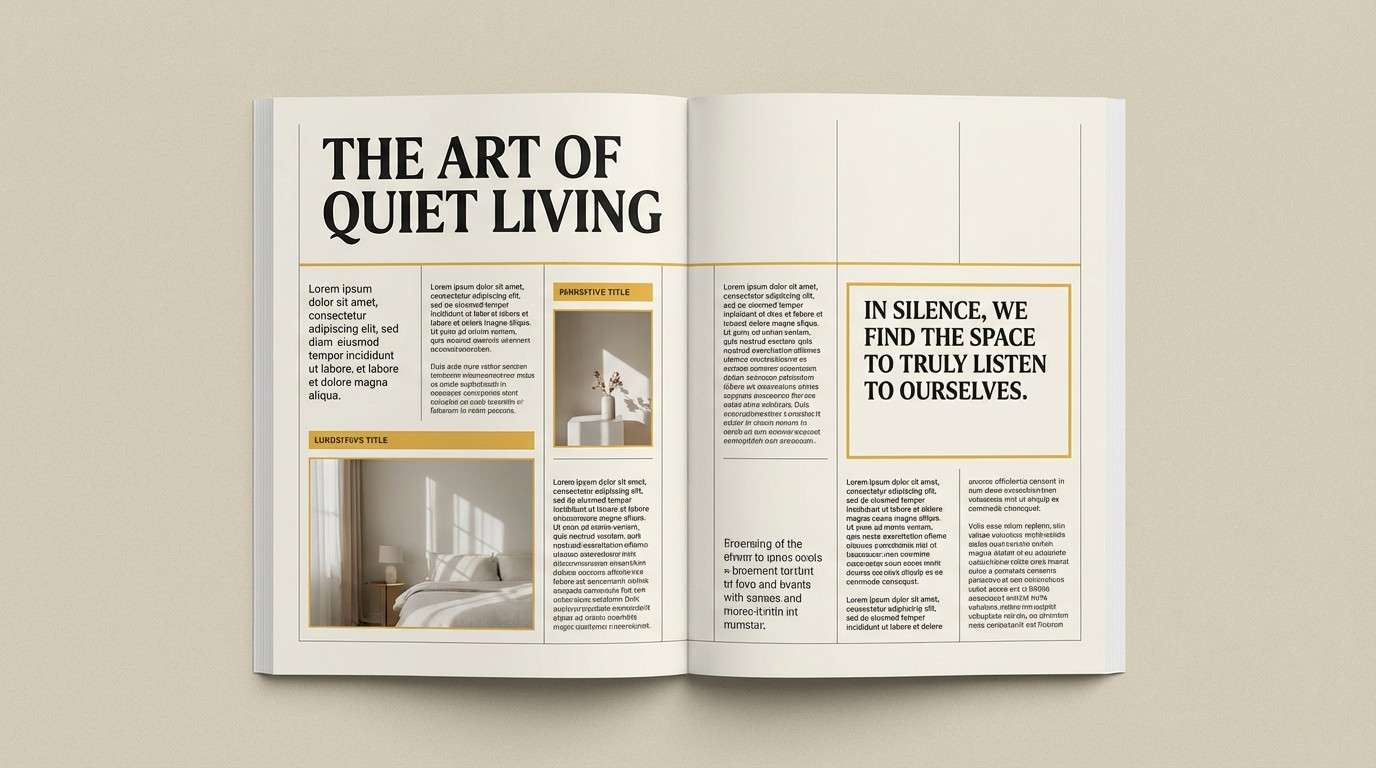 editorial spread layout