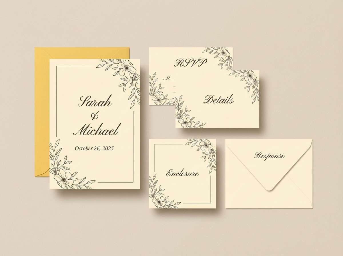 wedding invitation suite