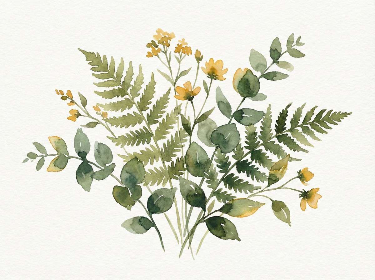 watercolor botanical print